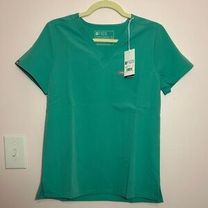 Figs surgical green Catarina one pocket scrub top XS